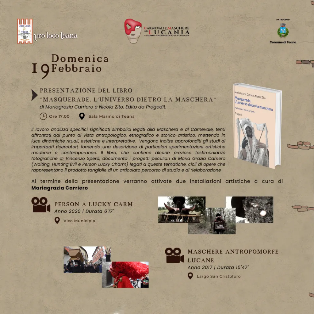 Programma de L'Urs, Carnevale di Teana: appuntamenti del 19 febbraio