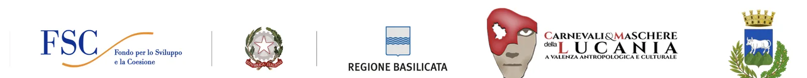 FSC · Repubblica Italiana · Regione Basilicata · Carnevali e Maschere della Lucania · Comune di Tricarico